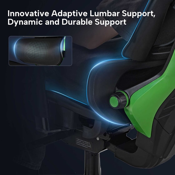 Gaming Καρέκλα Eureka Ergonomic Hybrid Typhon ERK-GC05-G από Ύφασμα image 6
