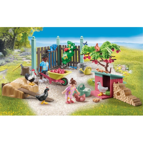 PLAYMOBIL® My Life Κήπος εξοχικού σπιτιού με κοτέτσι (71510) image 6