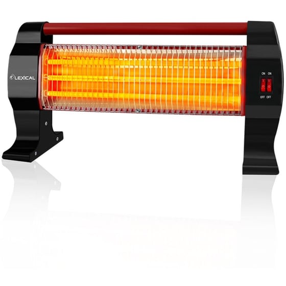 LEXICAL LQH-8020-4 Σόμπα Χαλαζία 1200W Μαύρο-Κόκκινο image 0