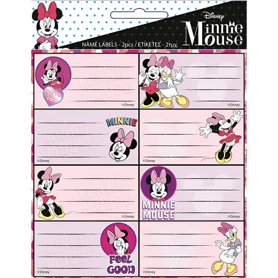 Αυτοκόλλητες Ετικέτες Gim Minnie Mouse (2 Φύλλα - 16 Τεμάχια) image 0
