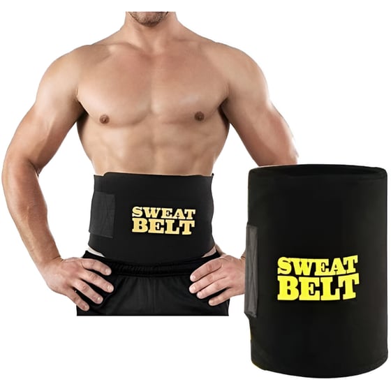 Ζώνη Εφίδρωσης & Αδυνατίσματος Waist Trimmer Belt One Size  - Μαύρο image 2
