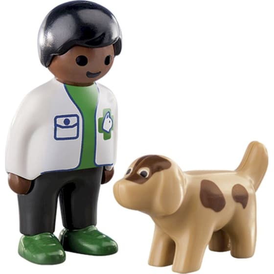 PLAYMOBIL® 1·2·3 Κτηνίατρος με Σκυλάκι (70407) image 2