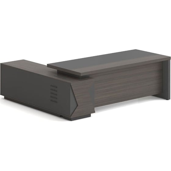 Γραφείο 24Mall Avanzo 200x180x75cm Grey - Walnut image 1