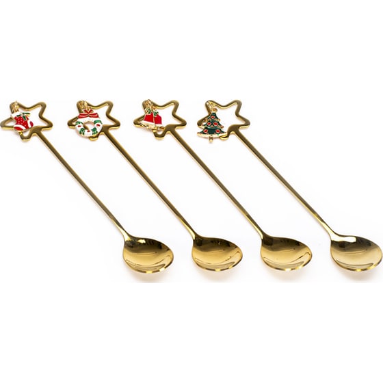 Tri-Coastal Design Κουτάλια Stars Xmas - 4 Τμχ image 3