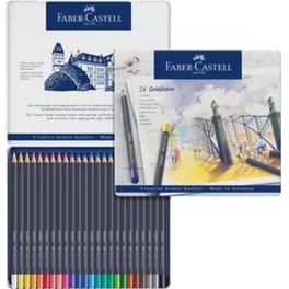 Ξυλομπογιές&nbsp;Faber&nbsp;Castell&nbsp;Colour&nbsp;Pencil&nbsp;Goldfaber&nbsp;Tin&nbsp;24&nbsp;τεμάχια