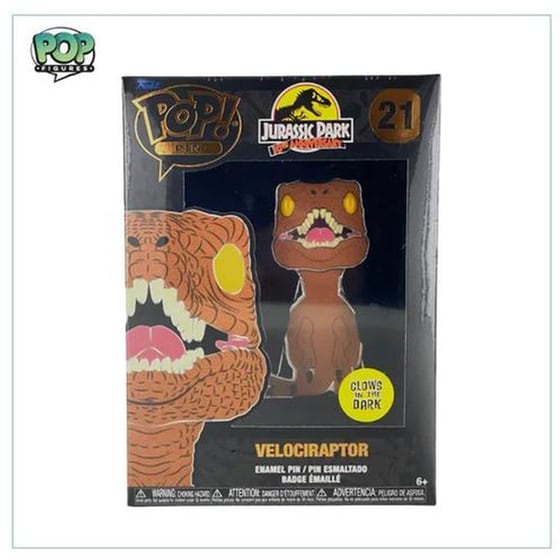 Funko Pop! Pin - Jurassic Park #30th Anniversary - Velociraptor image 0