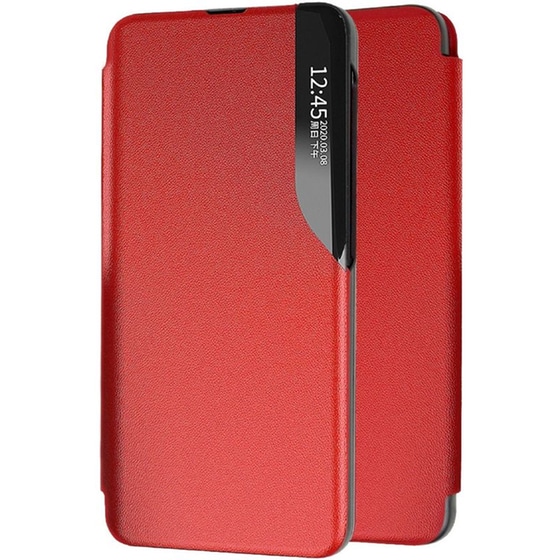 Θήκη Samsung Galaxy A02/Galaxy A02s - Ancus Smart Flip Book Case - Κόκκινο image 0