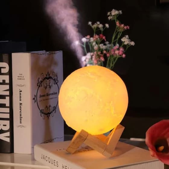 OEM Moon Light Humidifier 3D Υγραντήρας & Αρωματοθεραπεία 2W image 1