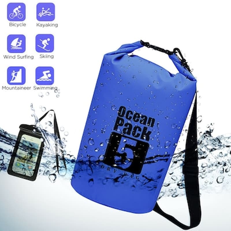 OEM Αδιάβροχο Pvc Σακίδιο Παραλίας 5l Ocean Dry Bag