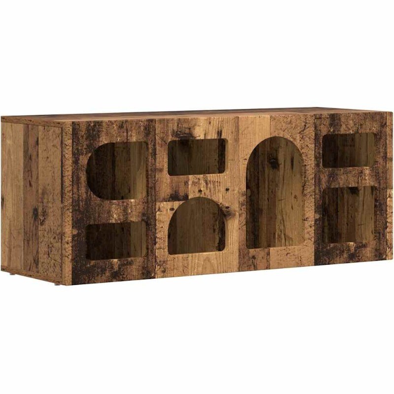 Έπιπλο Τηλεόρασης VidaXL ELST 100 x 35 x 40 cm - Παλαιωμένο Ξύλο