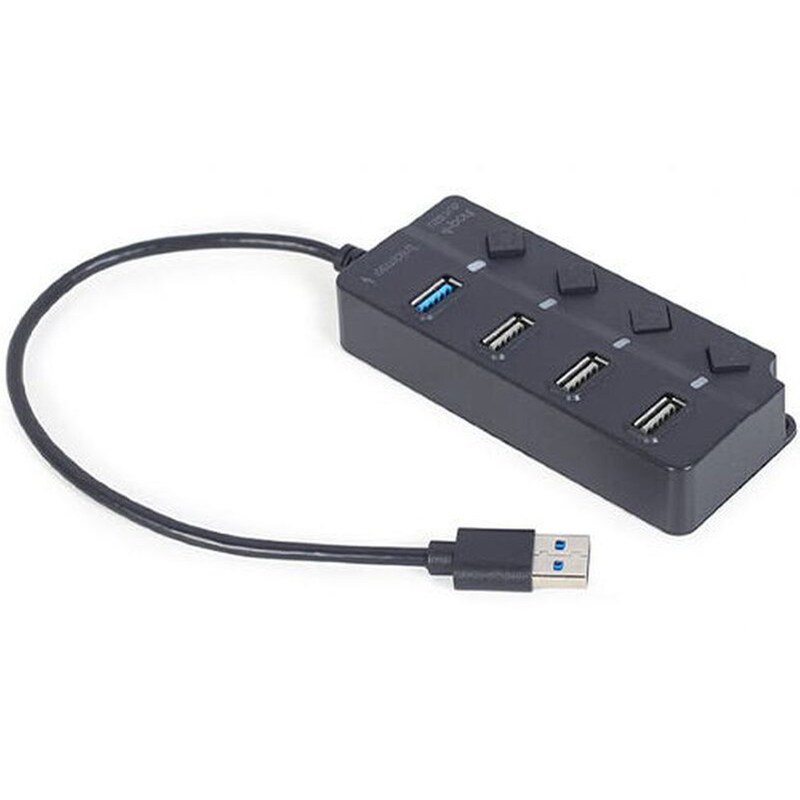 Gembird 4-port Usb Hub (1xusb3.1+3xusb2.0) With Switches