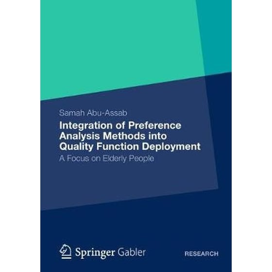 Integration of Preference Analysis Methods into QFD for Elderly People 2012 image 0