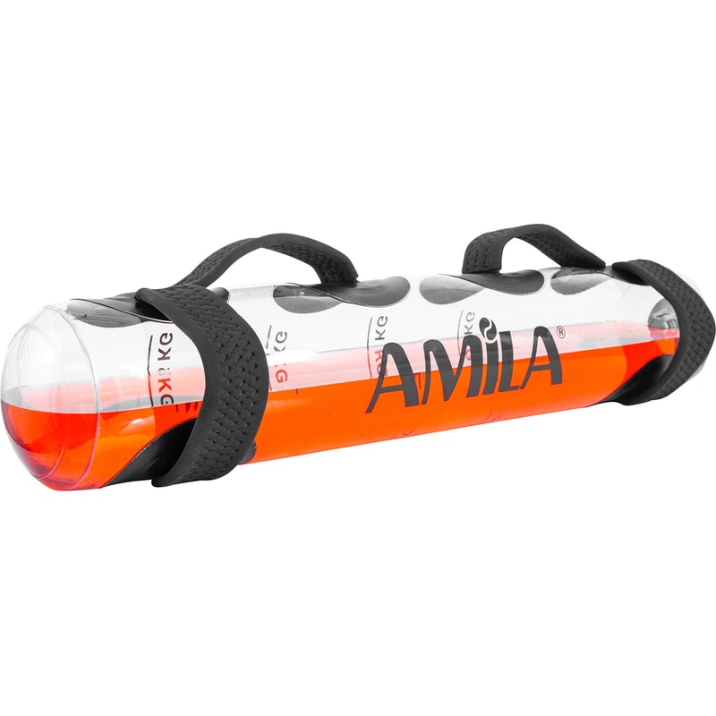 Power Bag 15kg Amila Hydrobag 90661 από PVC με Νερό - Πορτοκαλί/Λευκός