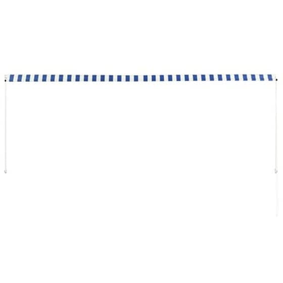 Τέντα Vidaxl Συρόμενη 350x150cm - Λευκό/Μπλε image 5