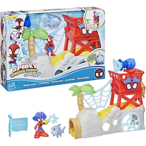 Hasbro Marvel Spidey And His Amazing Friends Waterwebs Spidey Island (g0665) image 1
