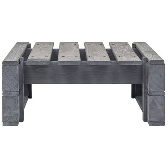 Καθιστικό Κήπου VidaXL Ottoman από Εμποτισμένο Ξύλο Πεύκου 60x60x25 cm - Κόκκινο image 3