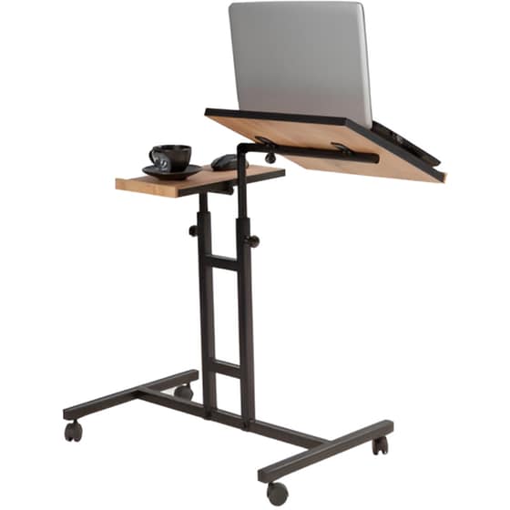 Γραφείο Υπολογιστή 24Mall Diverso από Μοριοσανίδα 67x45.5x87cm - Καφέ/Μαύρο image 2