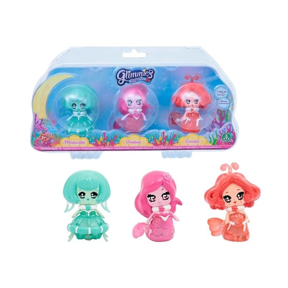 Σετ 3 Μίνι Κούκλες Glimmies Aquaria image 2