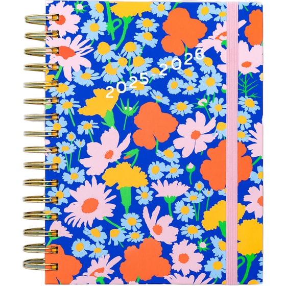 Ημερολόγιο Εβδομαδιαίο Ban.do 2025-2026 17M Medium Blue Floral image 0
