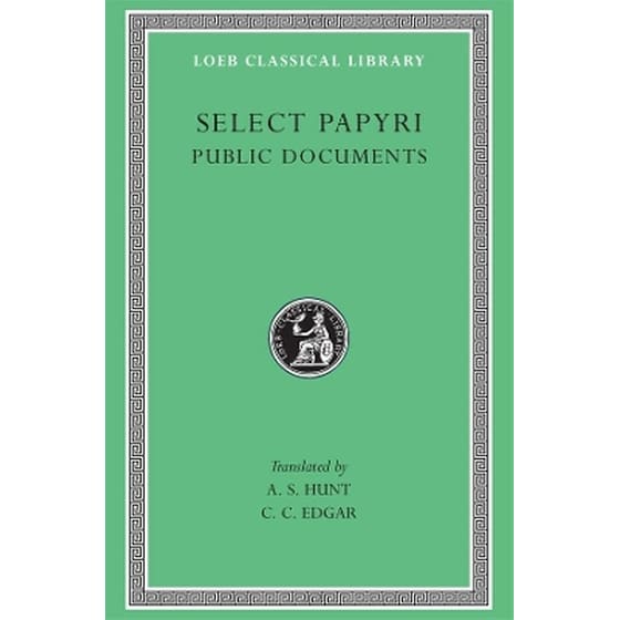 Select Papyri, Volume II: Public Documents image 0