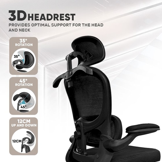 Gaming Καρέκλα Armaggeddon Vertebrae V3 από Ύφασμα Mesh  - Μαύρη image 4