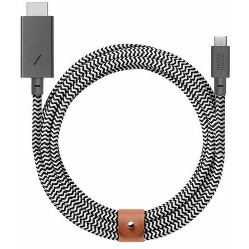 NATIVE UNION Native Union - Belt Cable With Type-C to HDMI - Μαύρο / Λευκό