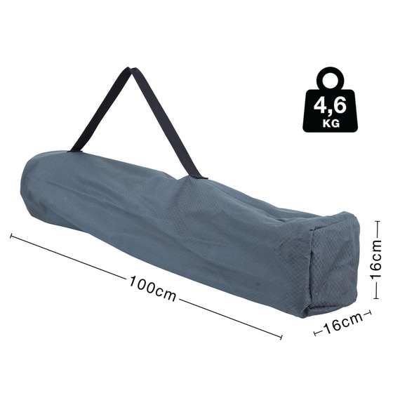 Καρέκλα Παραλίας/ Camping Escape Deluxe Μεταλλική - Γκρι image 2