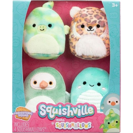 Λούτρινα Squishmallows Squishville Mini Prehistoric Squad 4-pack 5εκ image 1