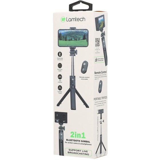 Lamtech Selfie Stick LAM112877 - Μαύρο image 4