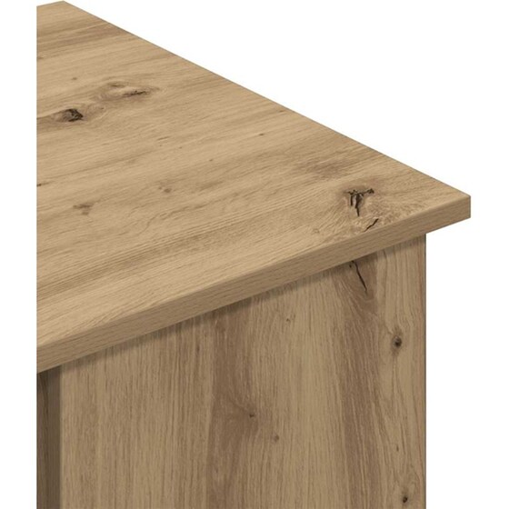 Γραφείο VidaXL από Επεξεργασμένο Ξύλο 100x55x75 cm - Artisan Δρυς image 7