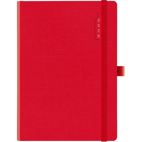 Ημερολόγιο Ημερήσιο 2026 Θεοφύλακτος 12M Oceano Eco Plus Κόκκινο image 0