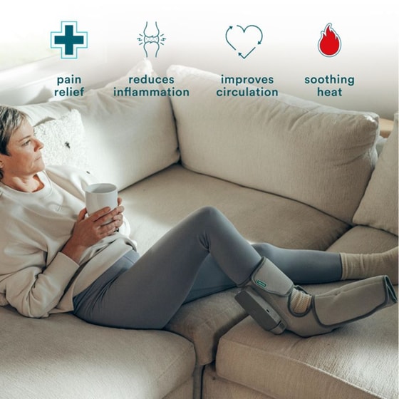 Συσκευή Μασάζ Πιεσοθεραπείας Homedics Modulair SR-CMF10H Για Πόδια - Γκρι image 2