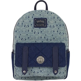 LOUNGEFLY POKÉMON FAUX DENIM MINI BACKP