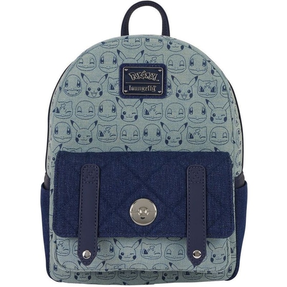LOUNGEFLY POKÉMON FAUX DENIM MINI BACKP image 0