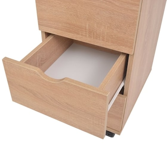 Vidaxl Συρταριέρα Χρώμα Δρυός 33 X 45 X 60 Εκ. image 4