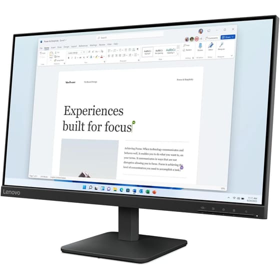 Lenovo L24-4e Monitor 23.8" FHD IPS Flat 100Hz 6ms image 1