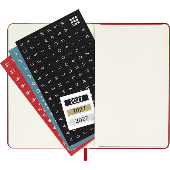 Ημερολόγιο Εβδομαδιαίο 2027 Moleskine 12M Pocket Hardcover Κόκκινο image 4