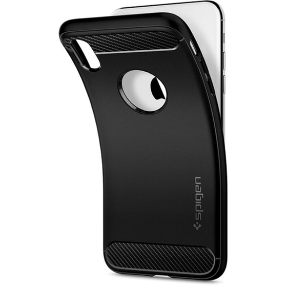 Θήκη Apple iPhone XR - Spigen Rugged Armor - Matte Black image 5