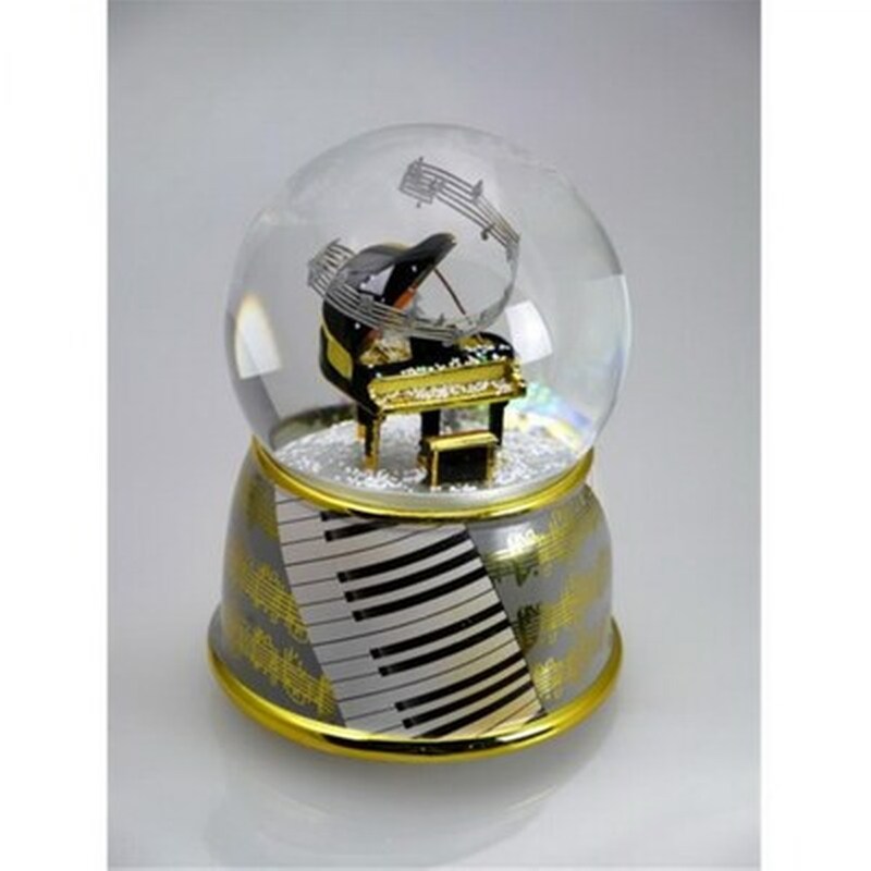 Μουσική Χιονόμπαλα Πιάνο Γυάλινη, Music Box World