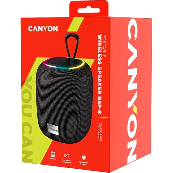 Canyon BSP-8 Φορητό Ηχείο 10W - Μαύρο image 1