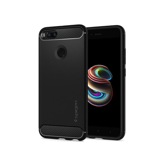 Θήκη Xiaomi Redmi Mi A1 / 5X - Spigen Rugged Armor Μαύρη image 0