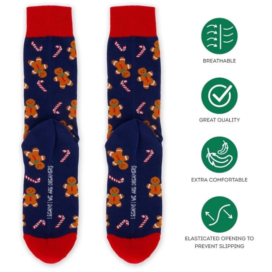 Χριστουγεννιάτικες Κάλτσες Legami Kids 7-9 Years Gingerbread image 3