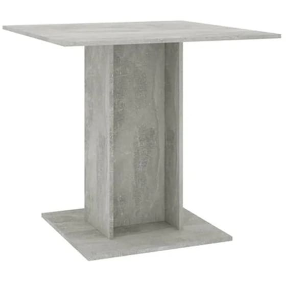 Τραπεζαρία Vidaxl από Μοριοσανίδα 80x80x75 cm -  Γκρι Του Σκυροδέματος image 0