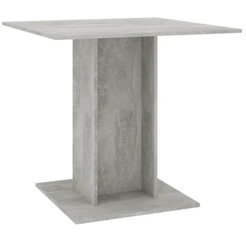 VIDAXL Τραπεζαρία Vidaxl από Μοριοσανίδα 80x80x75 cm - Γκρι Του Σκυροδέματος