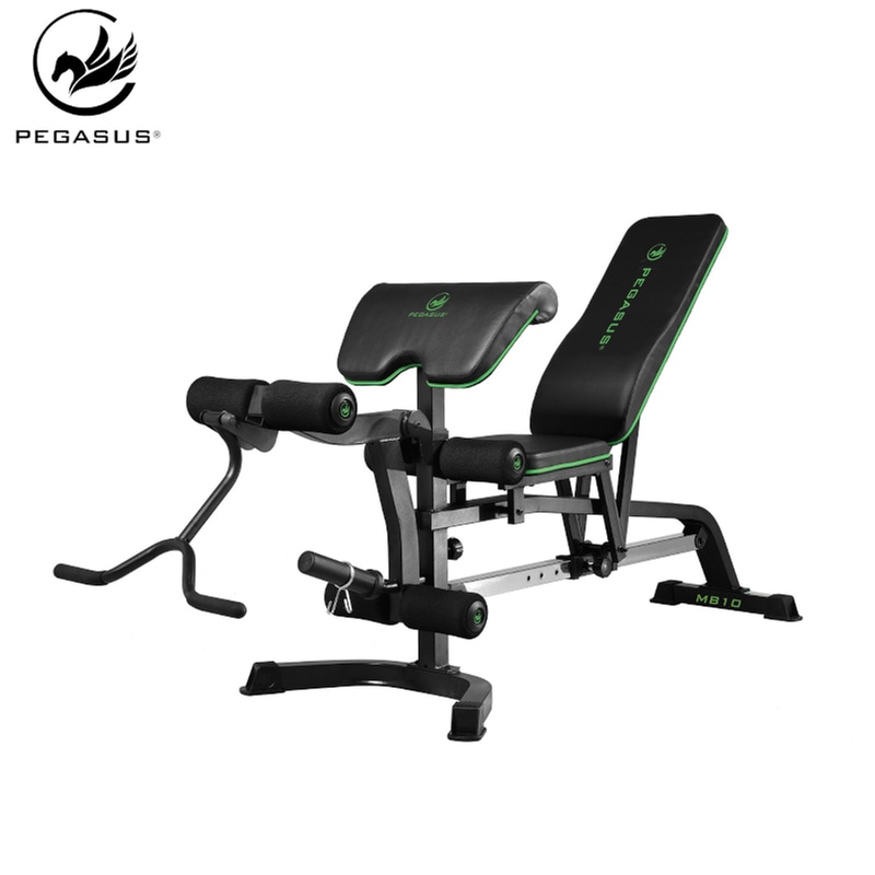 PEGASUS Ρυθμιζόμενος Πάγκος Γυμναστικής Pegasus Mb10 Λ-5834, 83x70x120 cm - Μαύρο/Ασημένιο