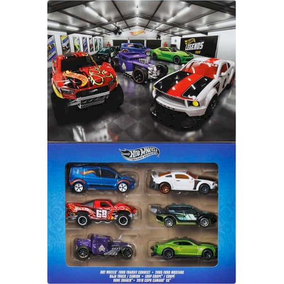 Mattel Hot Wheels Silver Series Legends Σετ 6 Αυτοκινητάκια 1:64 image 1