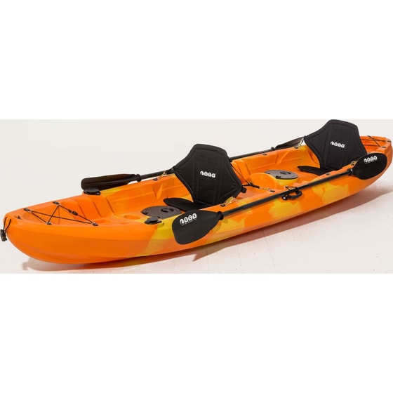 Κανό/ Καγιάκ Πλαστικό Διθέσιο Θαλάσσης SCK Nereus Plus 370 cm - Πορτοκαλί/Kίτρινο image 6