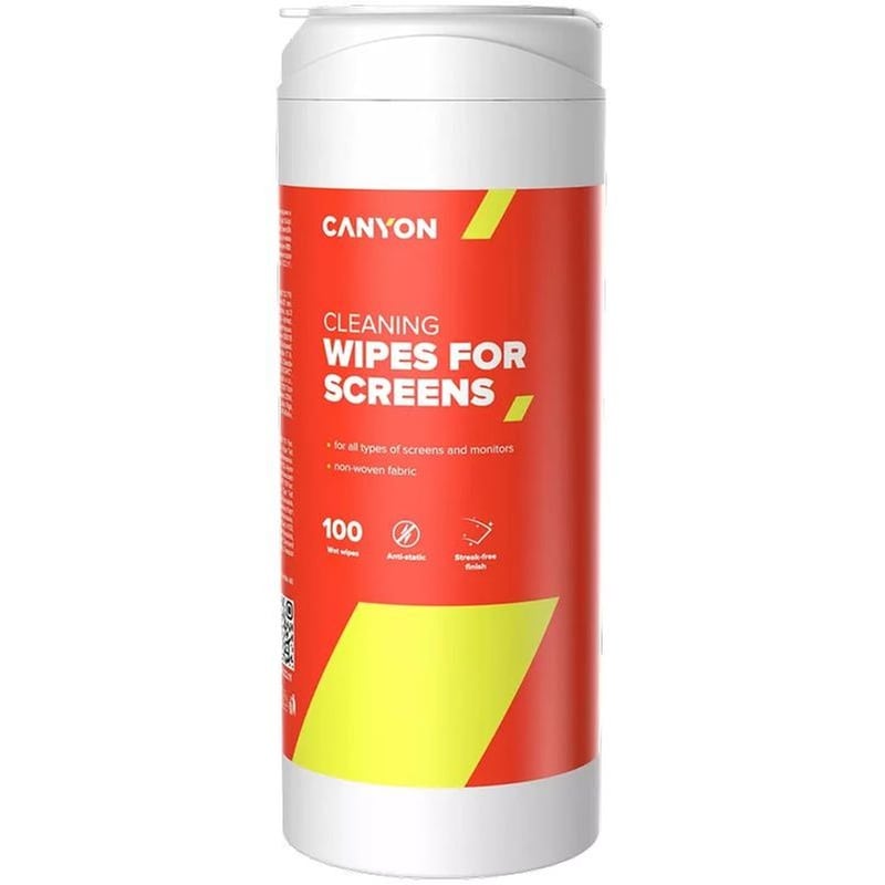 CANYON Μαντηλάκια Καθαρισμού Οθόνης Canyon 100 wipes