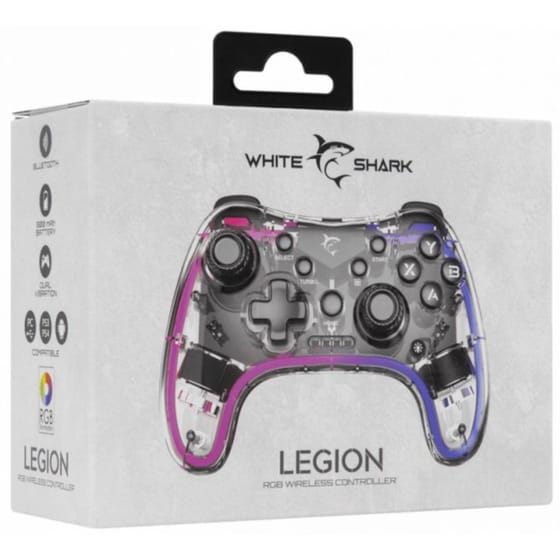 White Shark PS4 Legion Wireless Controller - Διάφανο image 7
