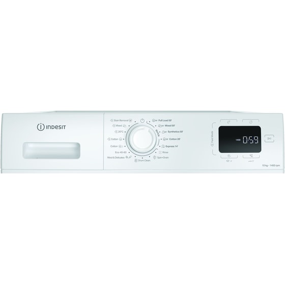 INDESIT IM 1064B MY TIME EE  10 kg 1.400 Στροφές Λευκό Πλυντήριο Ρούχων image 3